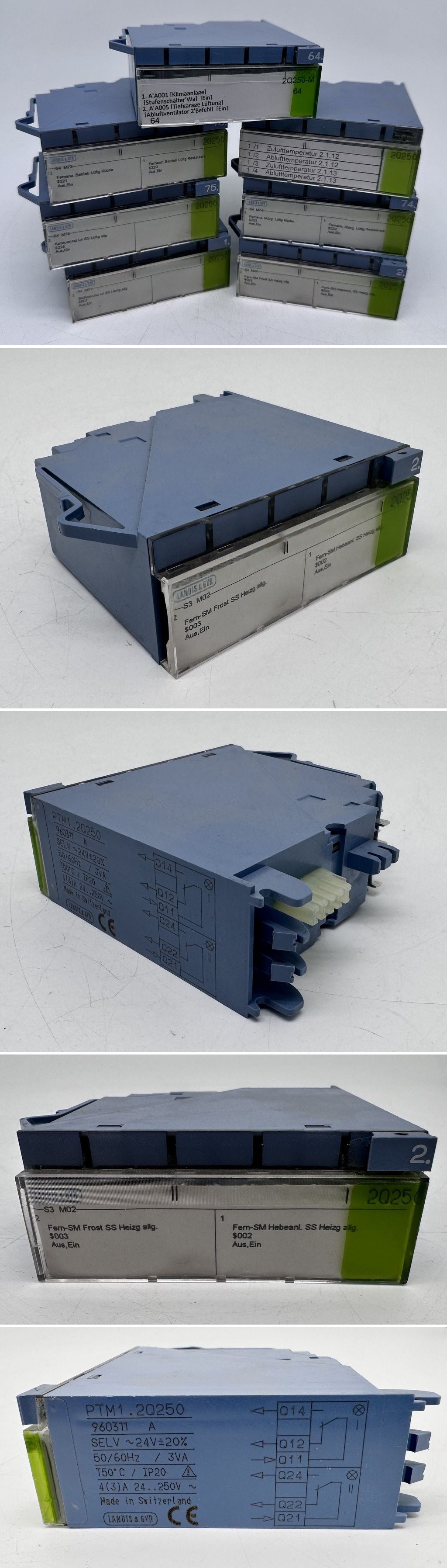 PQ3656 Posten 7 Stück Siemens Landis & Staefa PTM1.2Q250_2