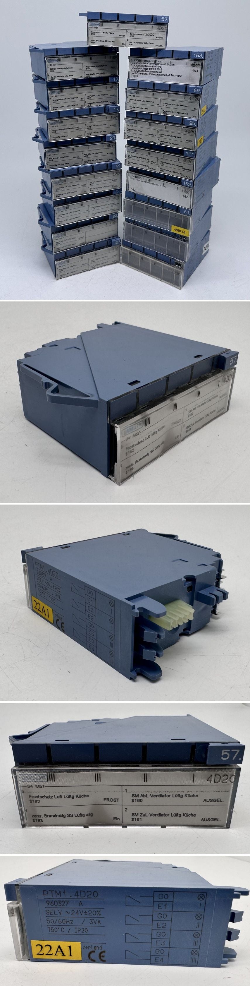 PQ3658 Posten 17 Stück Siemens Landis & Staefa PTM1.4D20_2