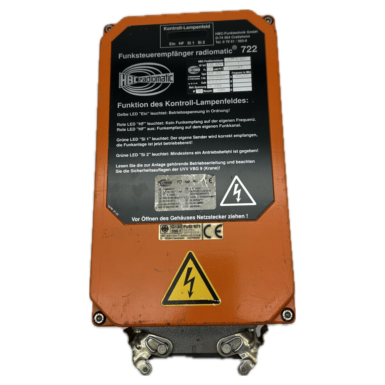 PQ3813 Funkfernsteuerung Empfänger Kran HBC Radiomatic FSE 722