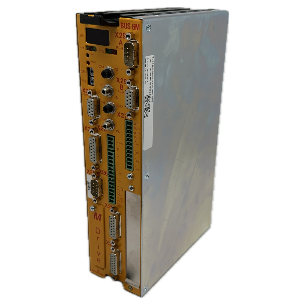 PQ3892 Servo Drive Baumüller BUS6-MC-00-C000-3051-S100-0000 06500033