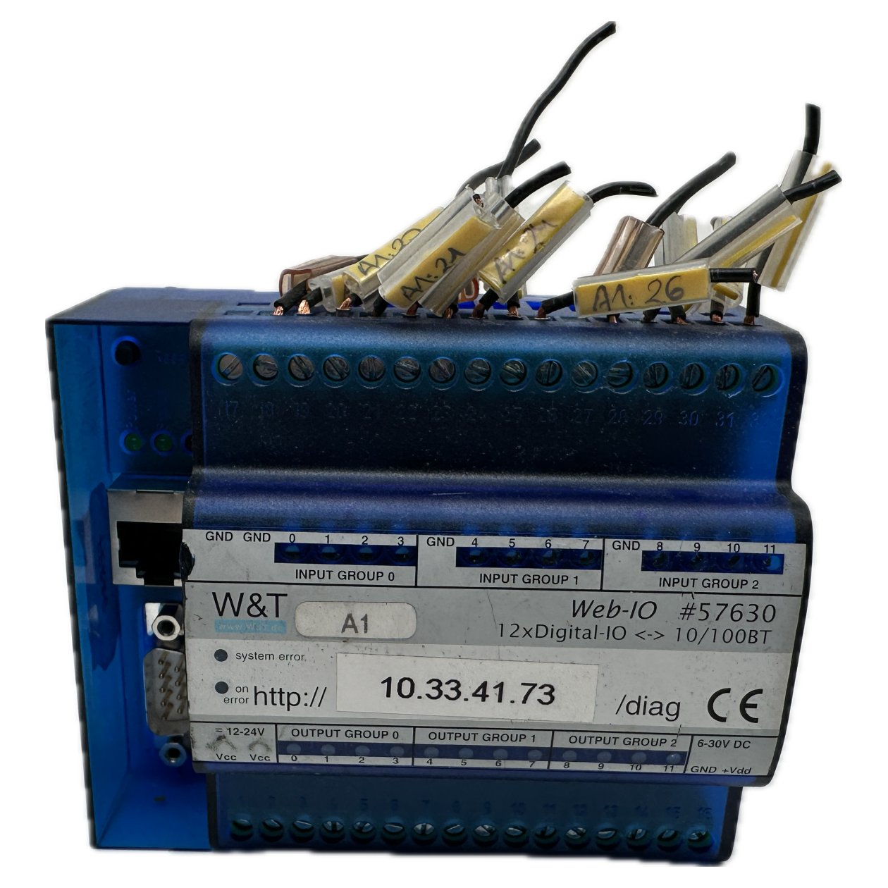 .PQ3897 Steuerungsmodul W&T 57630 Web-IO 12x Digital-IO