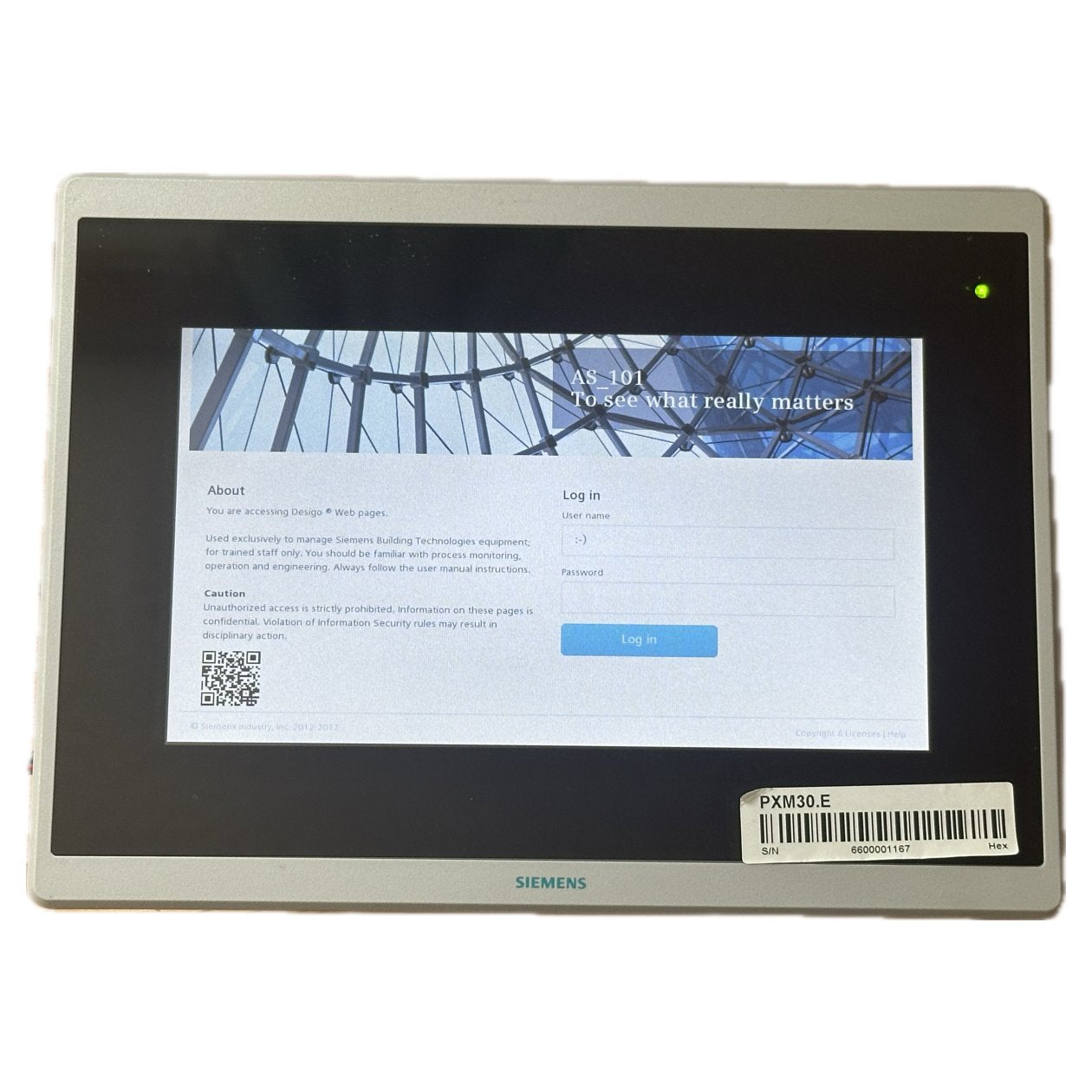 PQ4137 Touchpanel Siemens PXM30.E