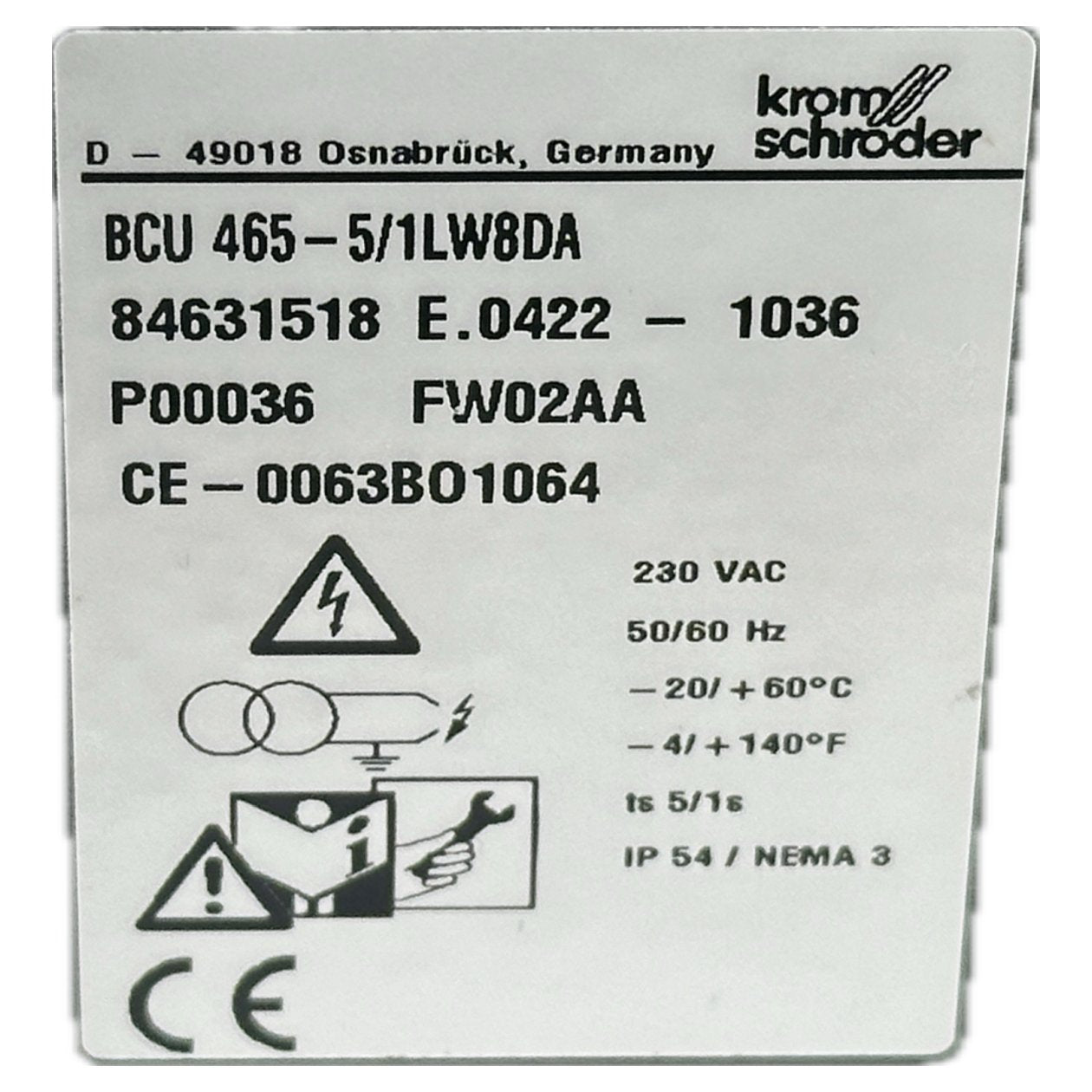 Kromschröder BCU 465-5/1LW8DA_5