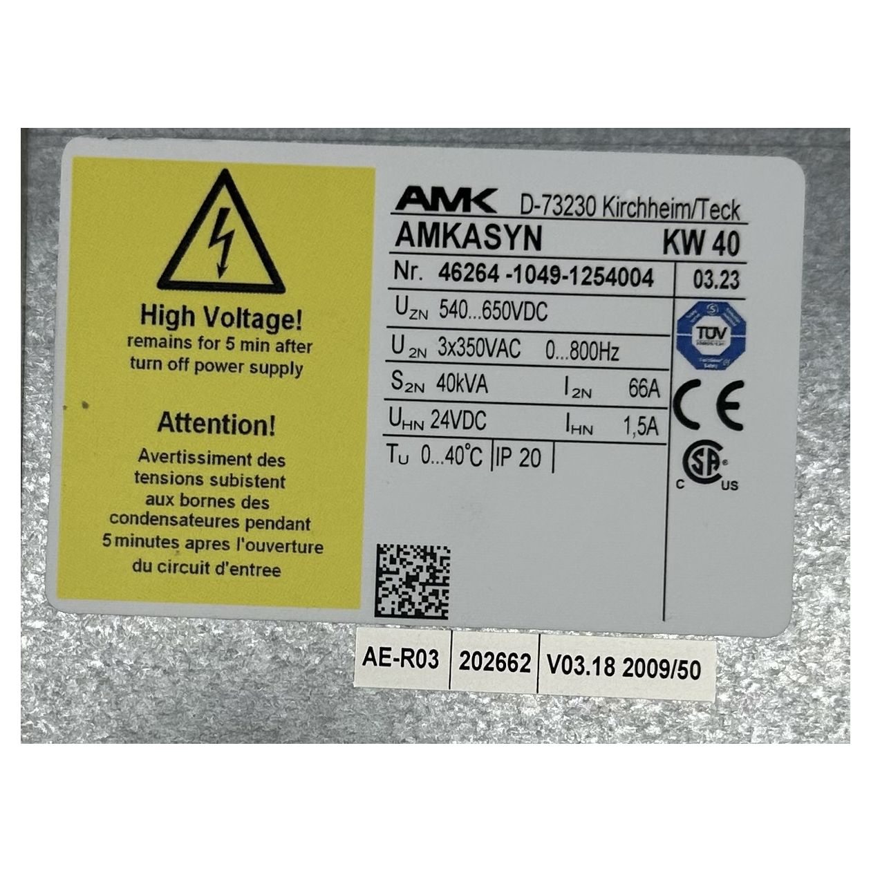 PQ4659 Leistungsteil Servoregler AMK KW40_4