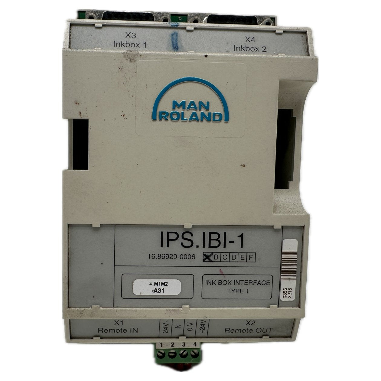 PQ4778 Ink Box Interface Type 1 Man Roland IPS.IBI-1 16.86929-0006 Rev. A_3