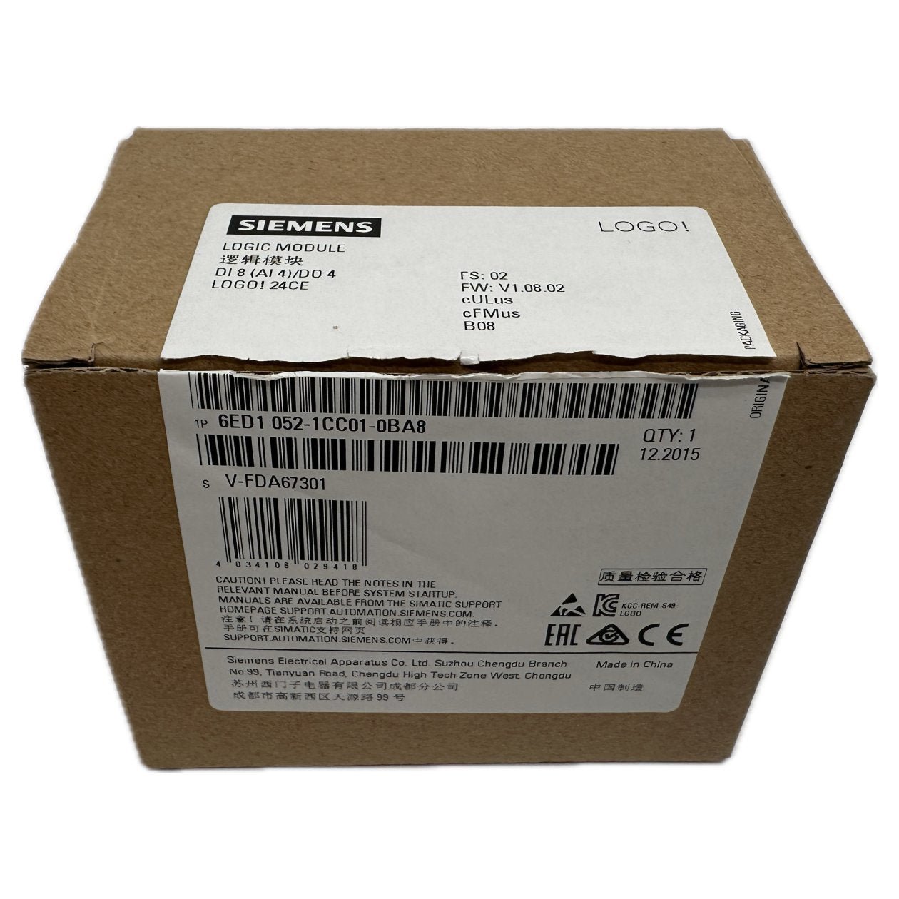 PQ4796 Logic Module Siemens 6ED1 052-1CC01-0BA8 6ED1052-1CC01-0BA8_3