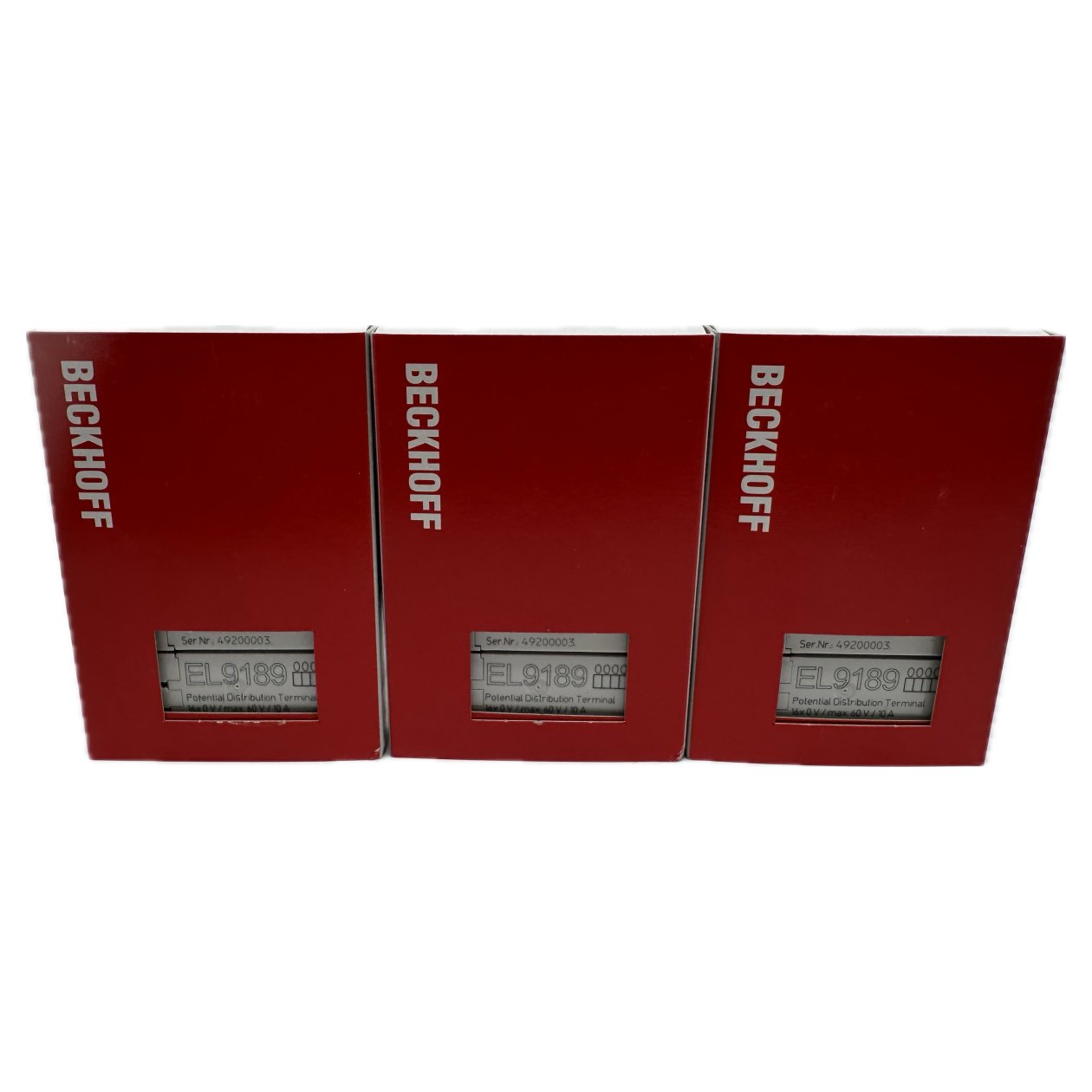 PQ4821 Posten 3 Stück Potential Distribution Terminal Beckhoff EL9189