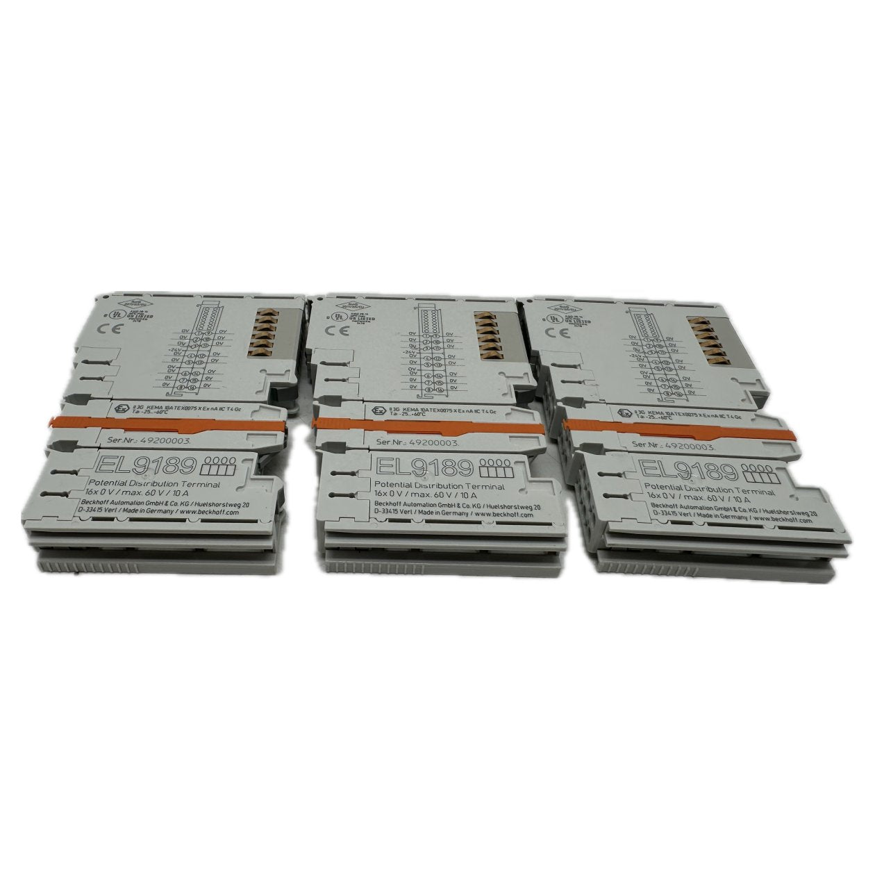 PQ4821 Posten 3 Stück Potential Distribution Terminal Beckhoff EL9189_3