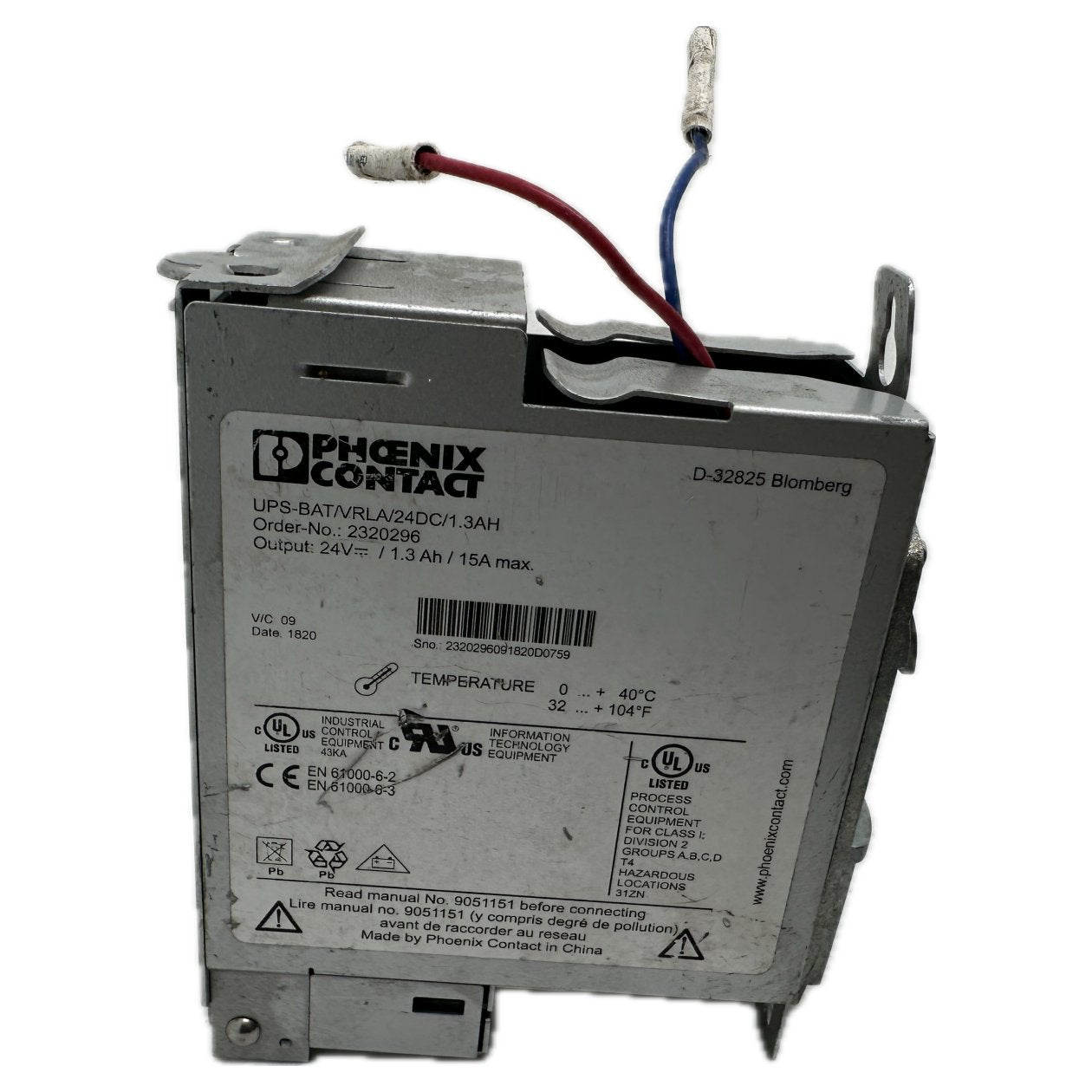 PQ4908 Batterienmodul Phoenix Contact UPS-BAT/VRLA/24DC/1.3AH_3