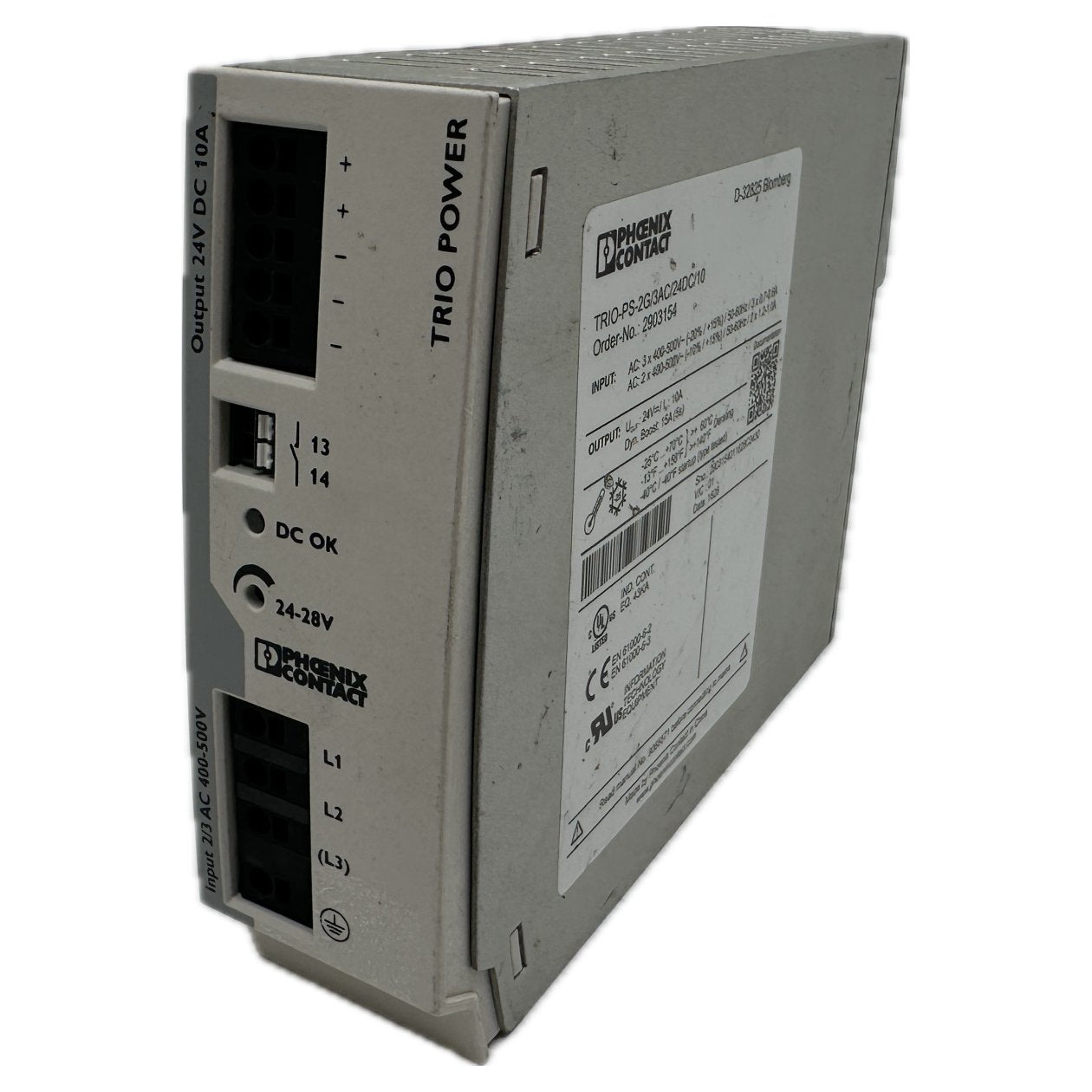 PQ4918 Power Supply Phoenix Contact Trio-Ps-2G/3AC/24DC/10 2903154