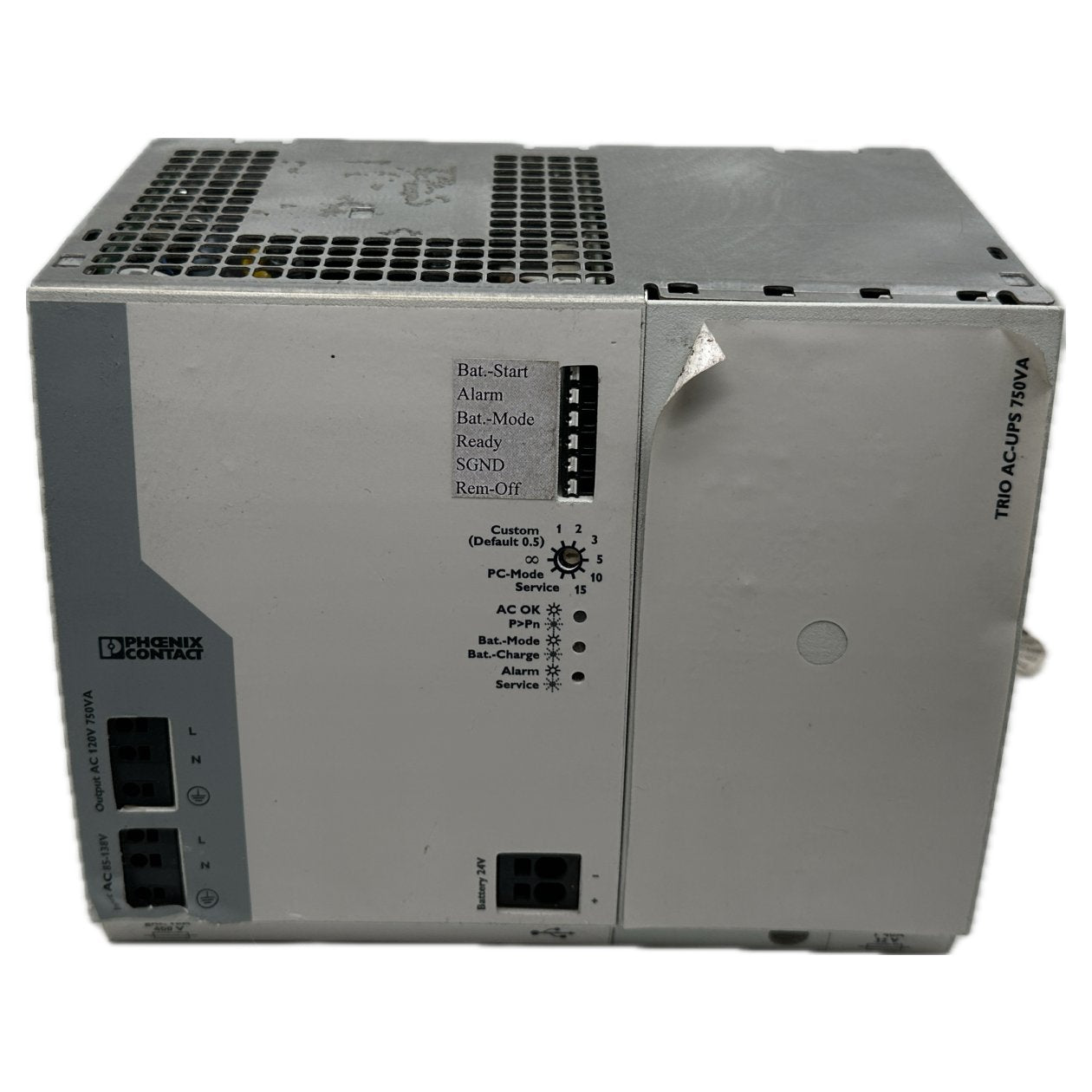 PQ4951 Power Supply Phoenix Contact TRIO-UPS-2G/1AC/1AC/120V/750VA