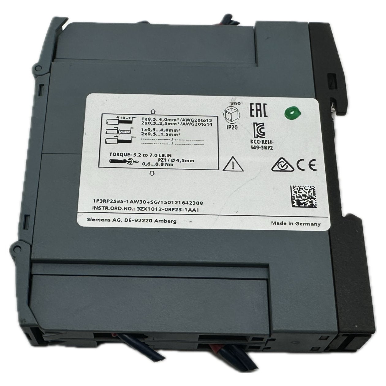 PQ5062 Time Relay Siemens 3RP2535-1AW30_3