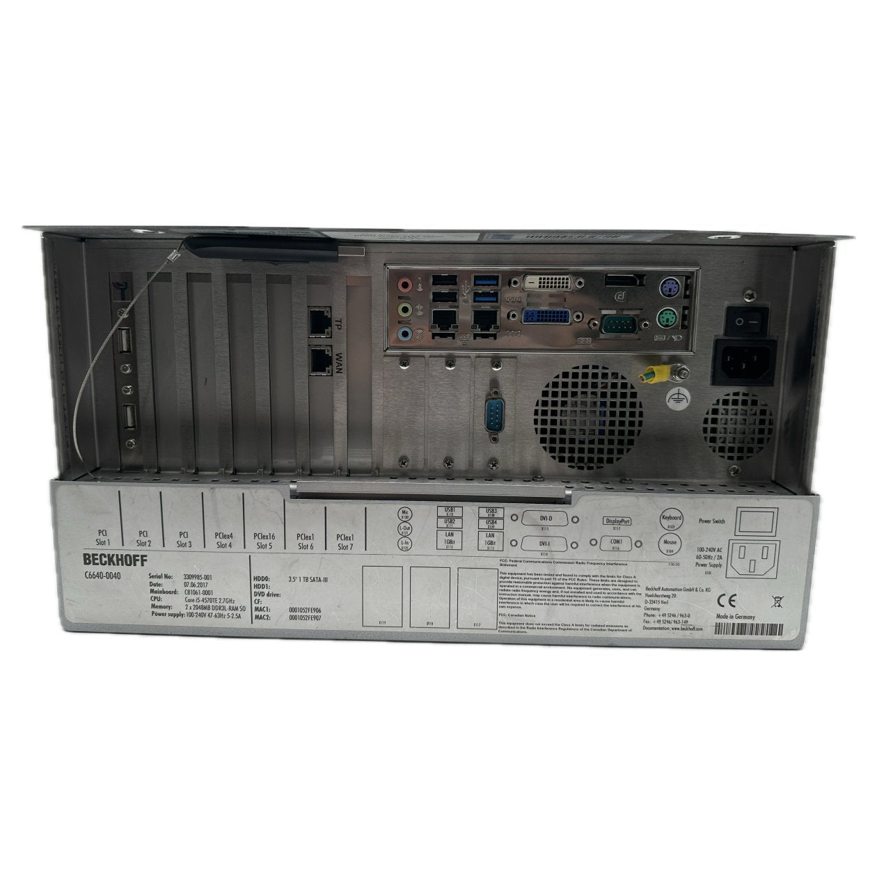 Industrie-PC Beckhoff C6640-0040 Core i5-4570TE CB1061-0001_5