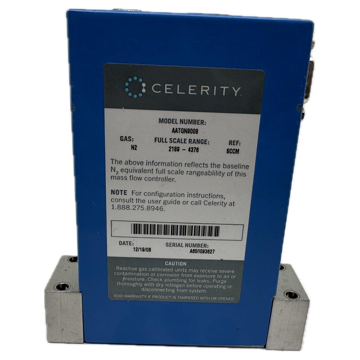 Mass Flow Controller Celerity AATGN9008_3