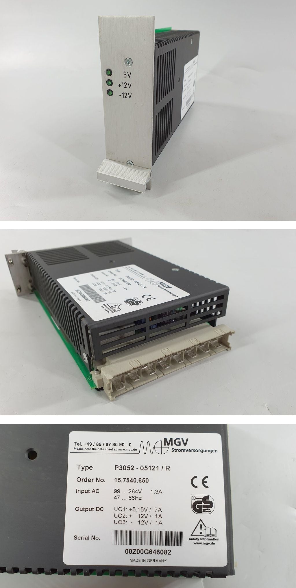 PQ509 Power Supply MGV P3052-05121 15.7540.650_2