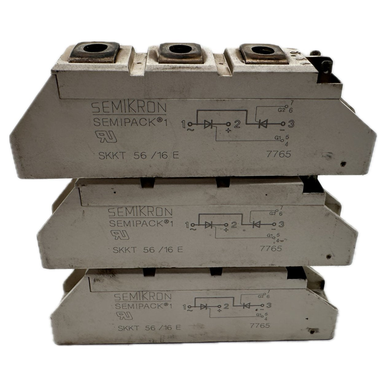 PQ5167 Posten 3 Stück Semipack Semikron SKKT 56/17 E