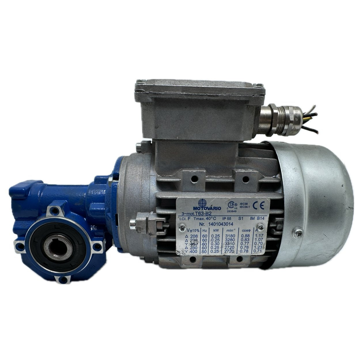 Getriebemotor Motovario SW 030 T63-B2 50 Hz 2720r/min_4