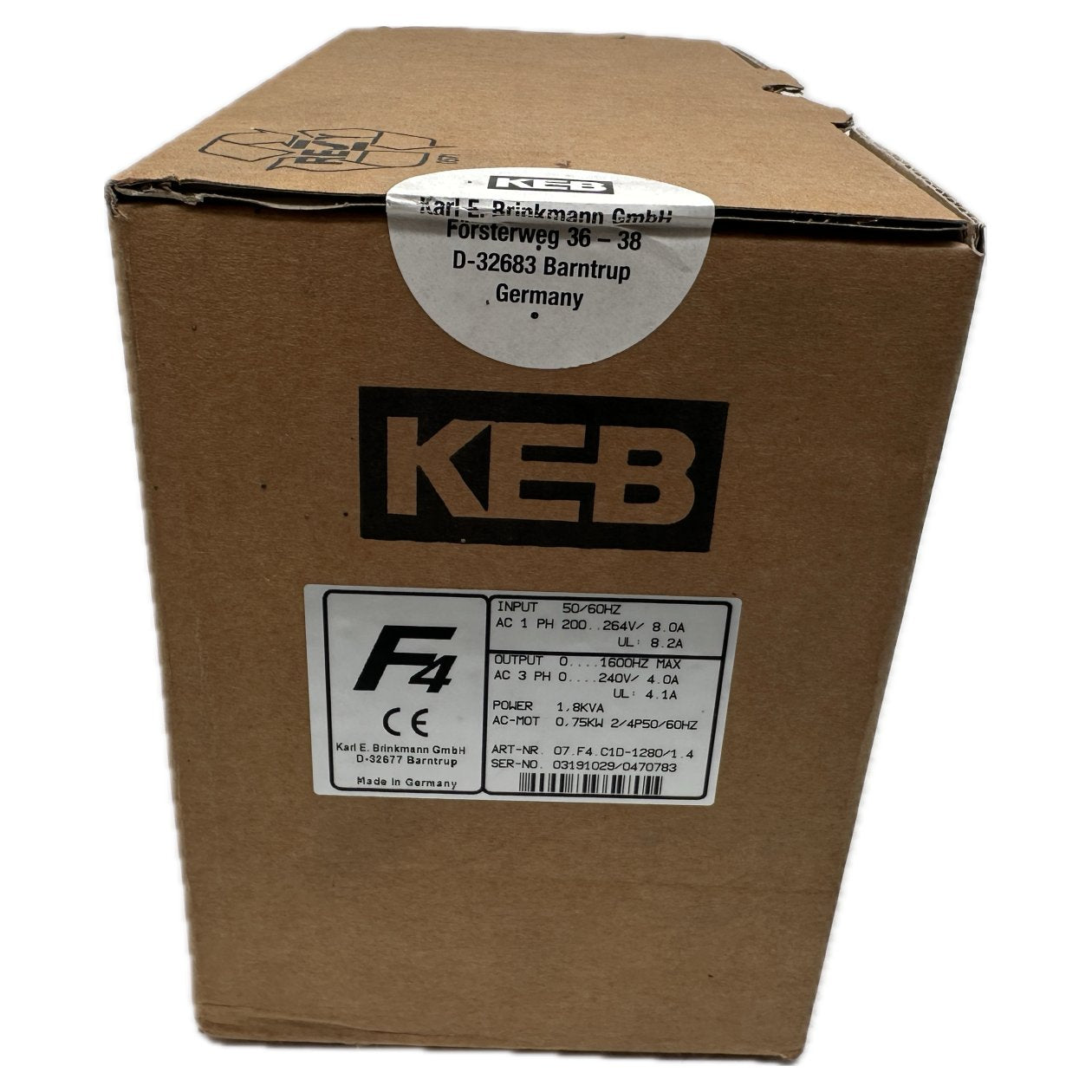 PQ5219 Frequenzumrichter KEB 07.F4.C1D-1280/1.4 0,75KW Versiegelt_2