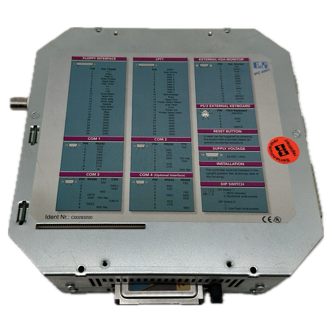 PQ5253 Industrie PC B&R 5C2001.21 Rev.E0