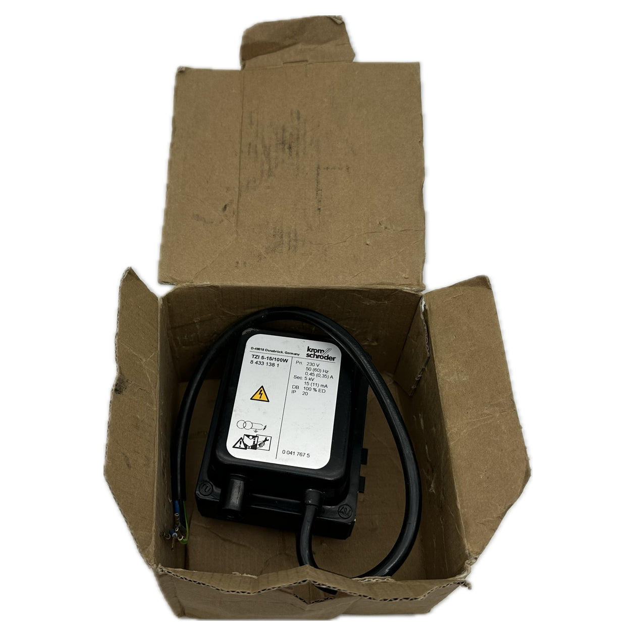 PQ5270 Zündtransformator Kromschröder TZI 5-15/100W 84331381 230V AC 5kv_2