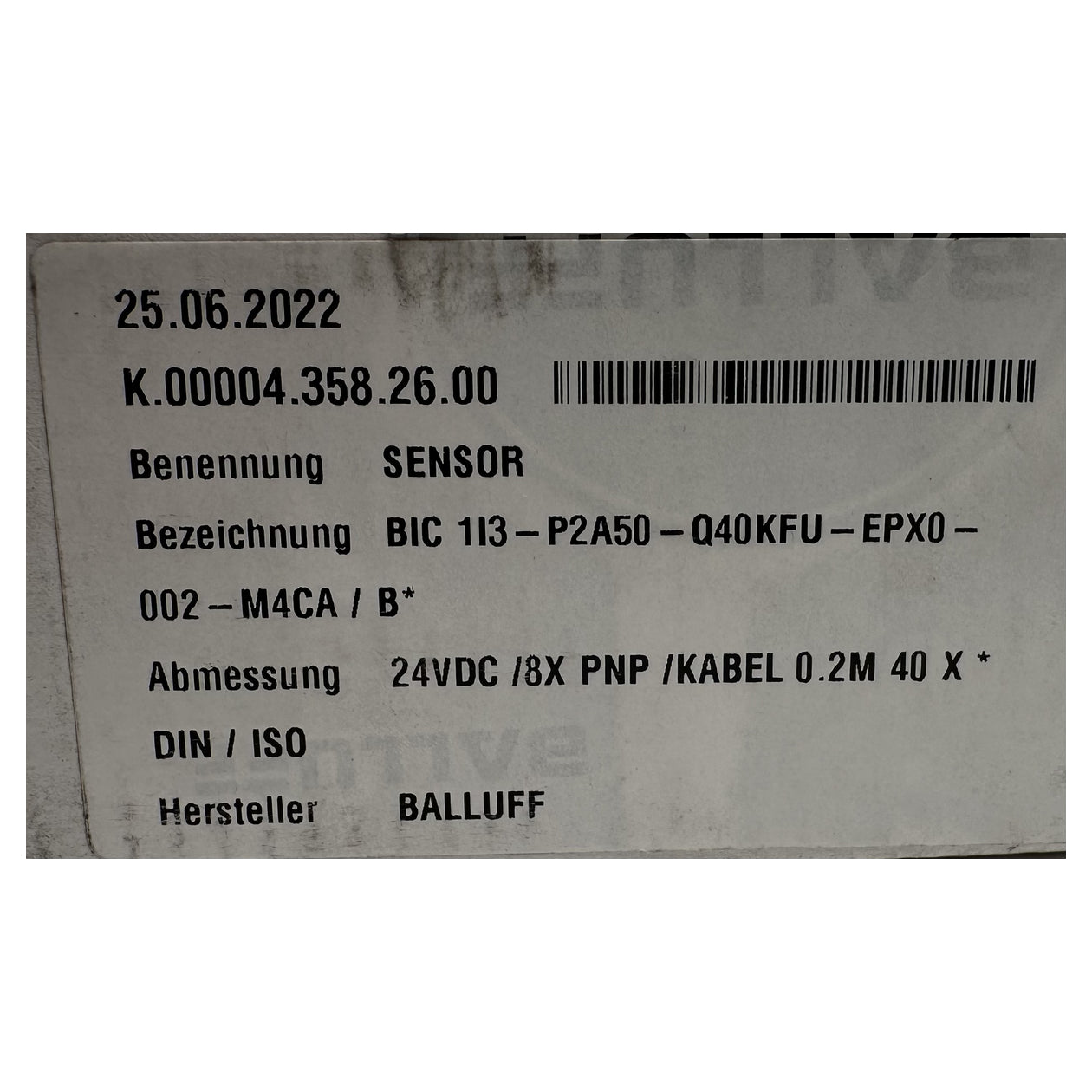 PQ5316 Inductive Coupler Ballufff BIC007J BIC1I3-P2A50-Q40KFU-EPX0-002-M4CA OVP_7