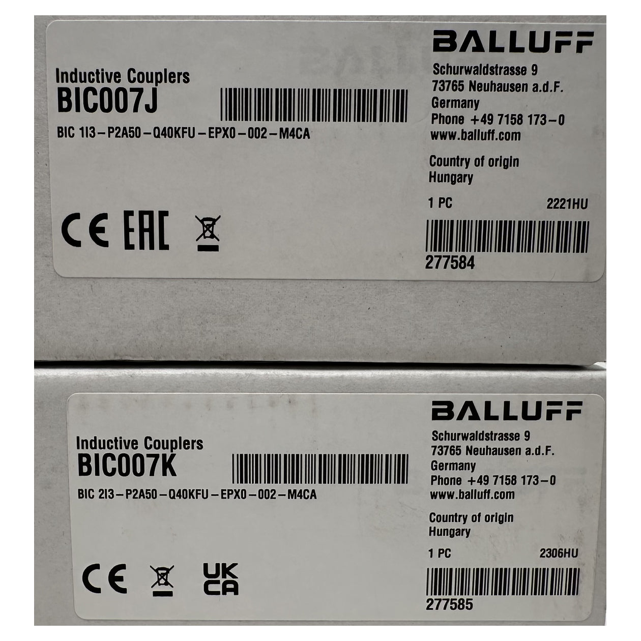 PQ5319 Inductive coupler Ballufff BIC007J and BIC007K_7