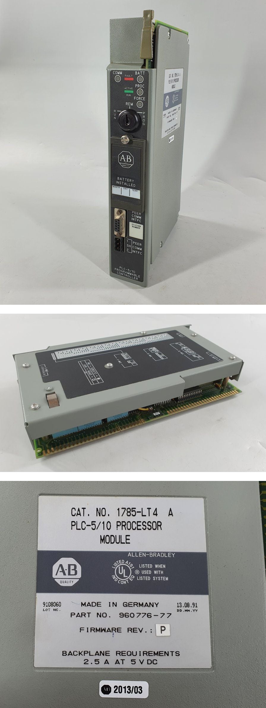 PQ640 Prozessor Module PLC-5/10 Allen Bradley 1785-LT4_2