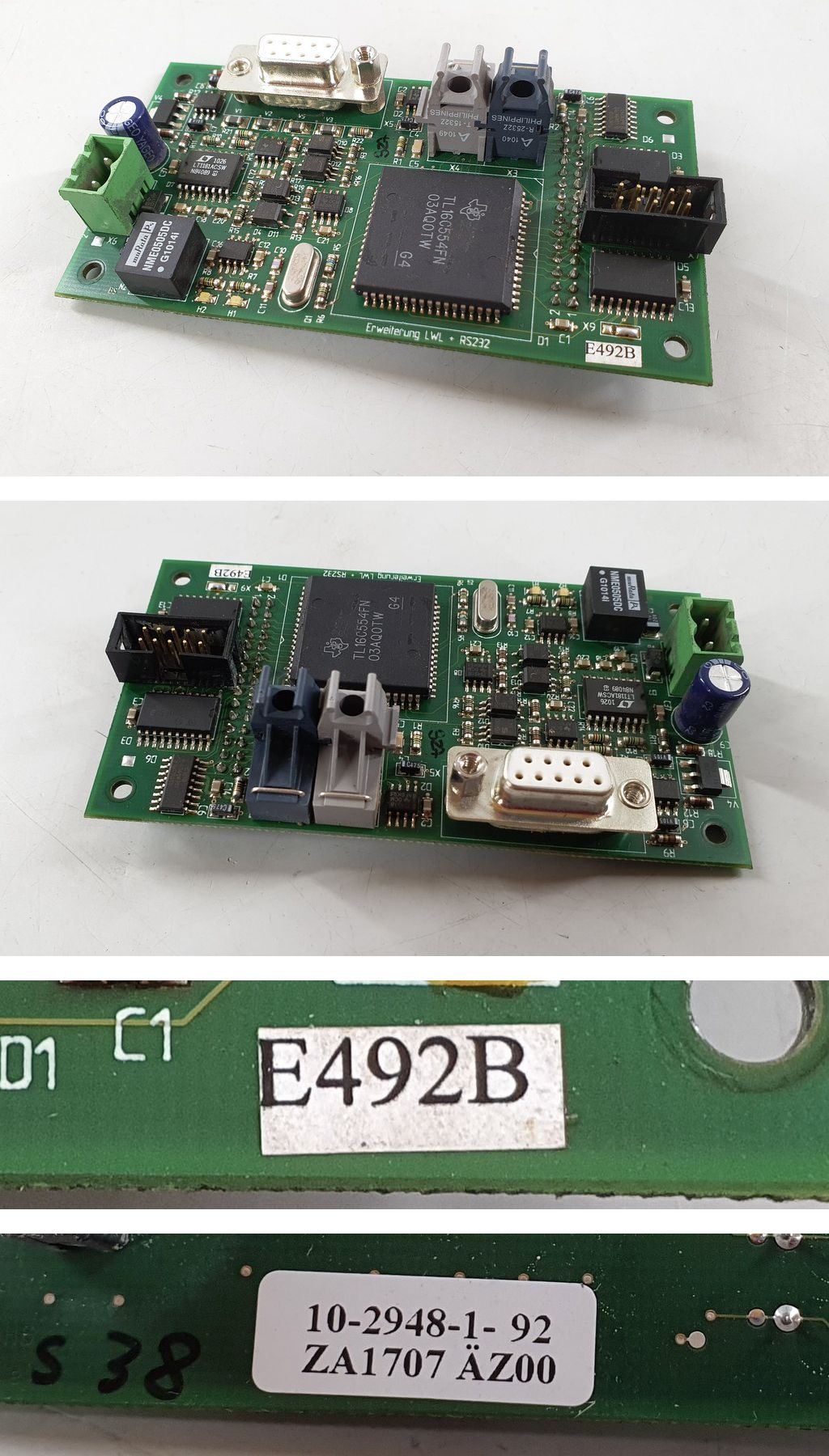 PQ660 Erweiterung LWL RS232 Emhart Tucker E 492 B ZA1707_2