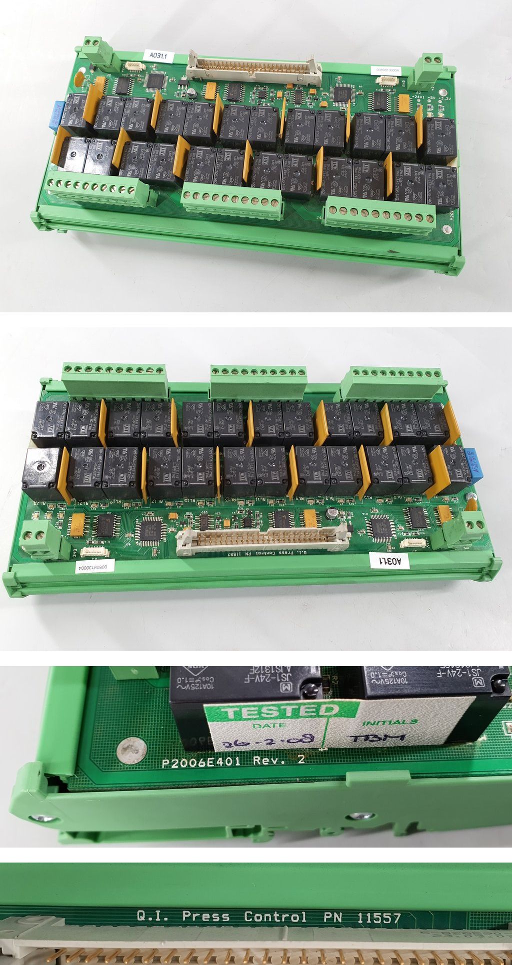 PQ709 Q.I. Press Controls 11557 P2006E401 Rev 2_2