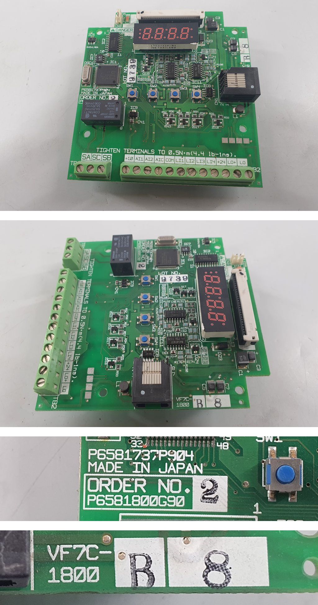 PQ863 Inverter board Toshiba P6581800G90 VF7C-1800 P6581737P904_2