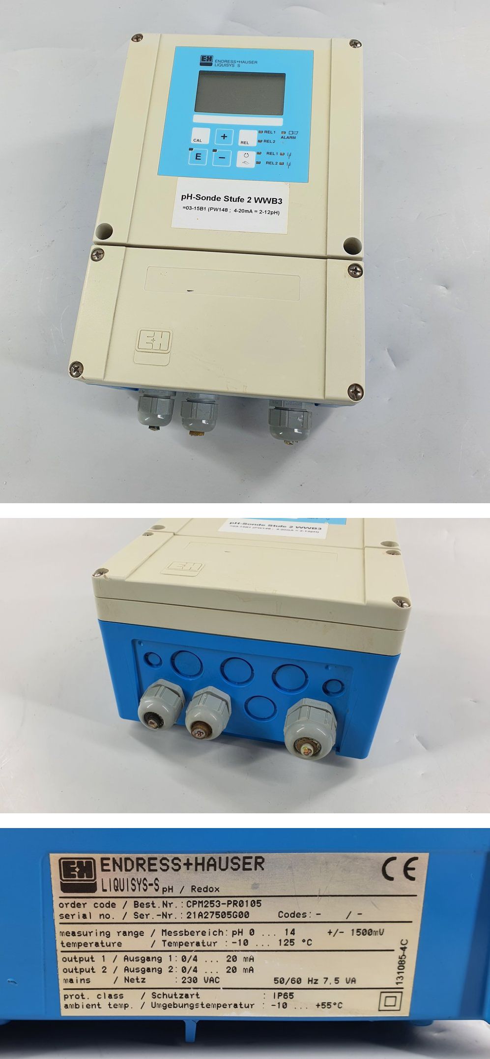 PQ87 Messumformer Endress Hauser CPM253-PR0105 Liquisys-S_2