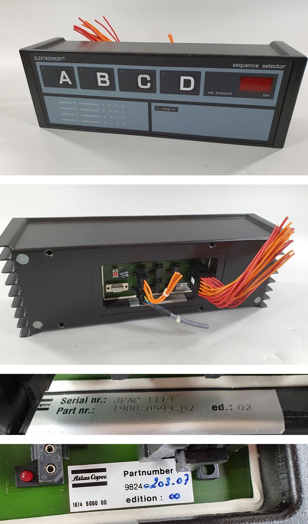 PQ924 Kompressor Steuerung Atlas Copco JFAC 1113 1900-0593-07_2