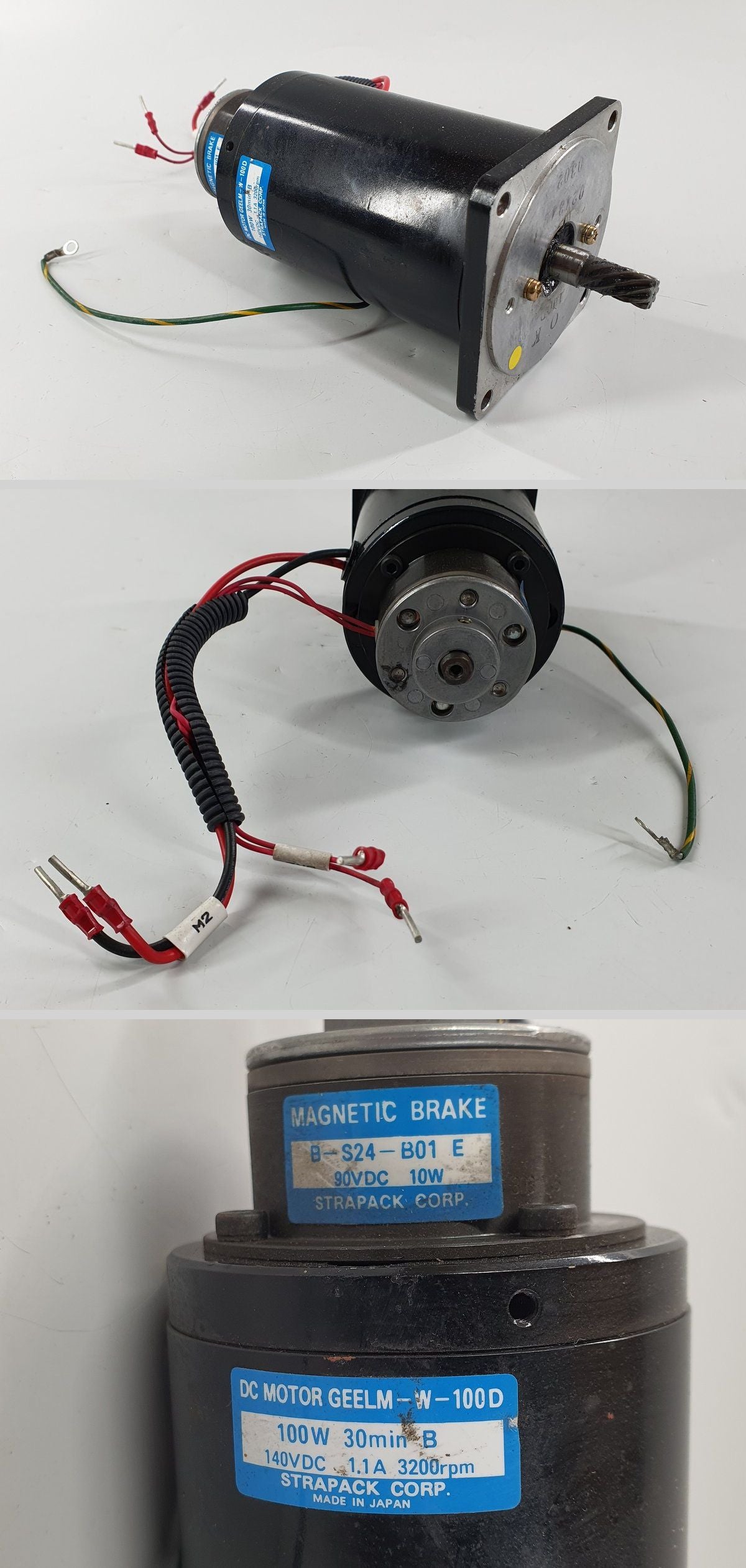 PS031 DC Motor Strapack GEELM-W-100D Brake B-S24-B01 Verpackungsmaschine_2