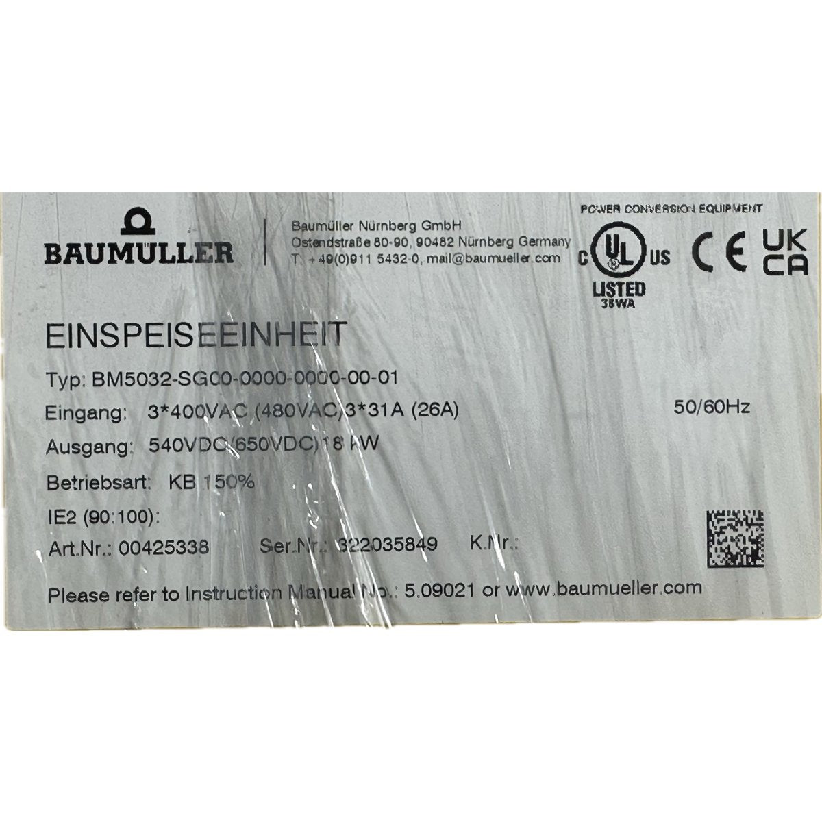 Baumüller BM5032-SG00-0000-0000-00-01-4