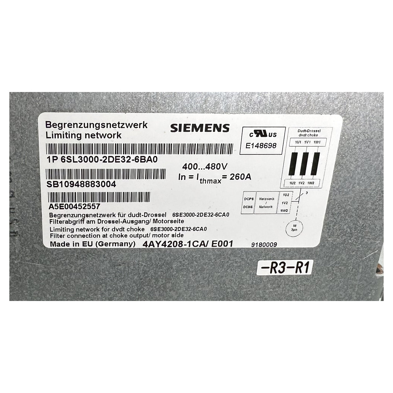 RJ670 Sinamics Voltage Peak Limiter Siemens 6SL3000-2DE32-6BA0_5