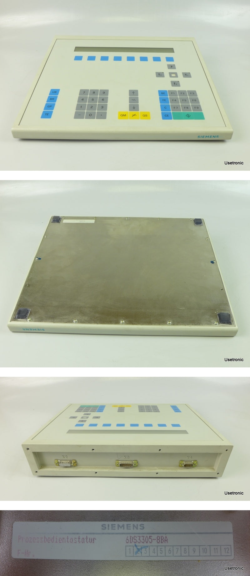 TU494 Prozessbedientastertur Panel Siemens 6DS3305-8BA 6DS3 305-8BA E2_2