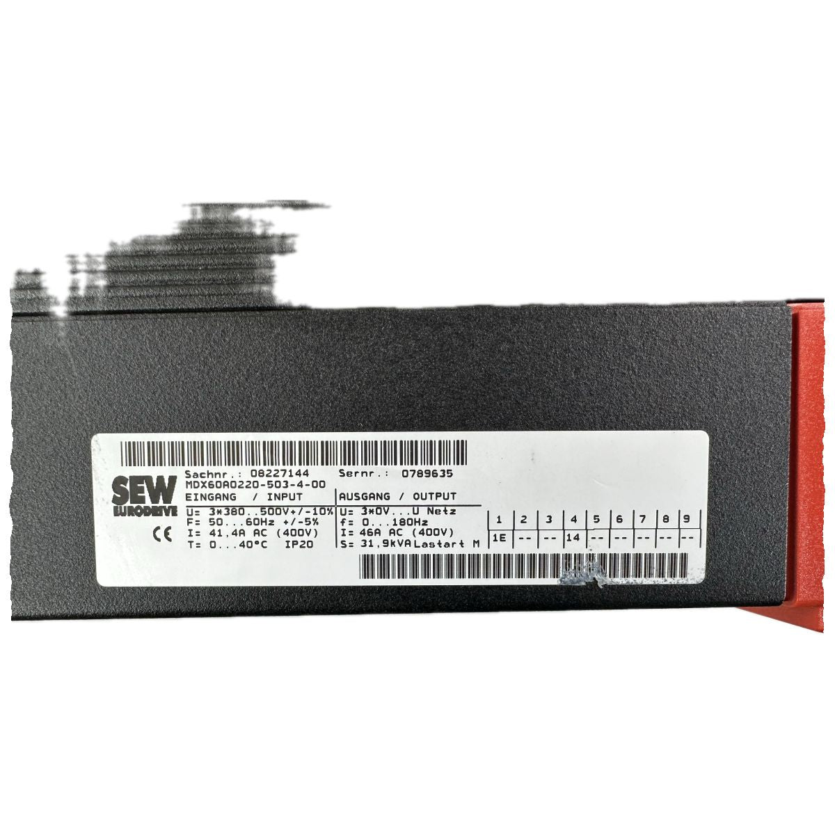 AJ1040 Leistungsteil SEW MDX60A0220-503-4-00_4