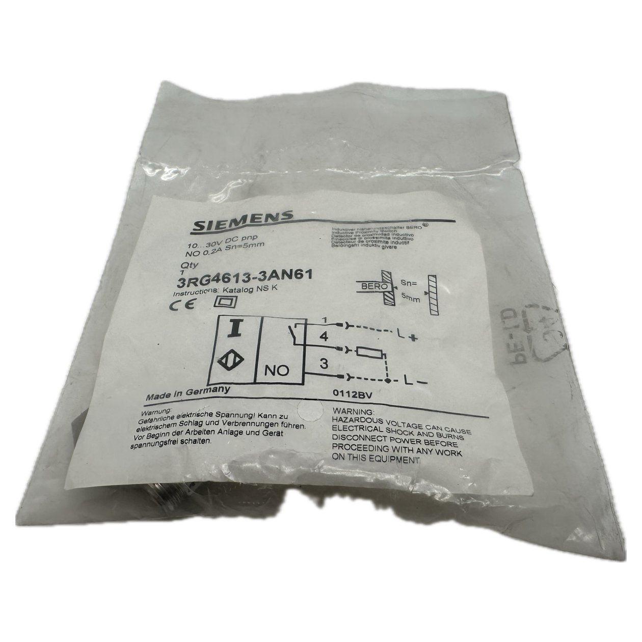 Simatic PXI430 Proximity Switch Siemens 3RG4613-3AN61_2