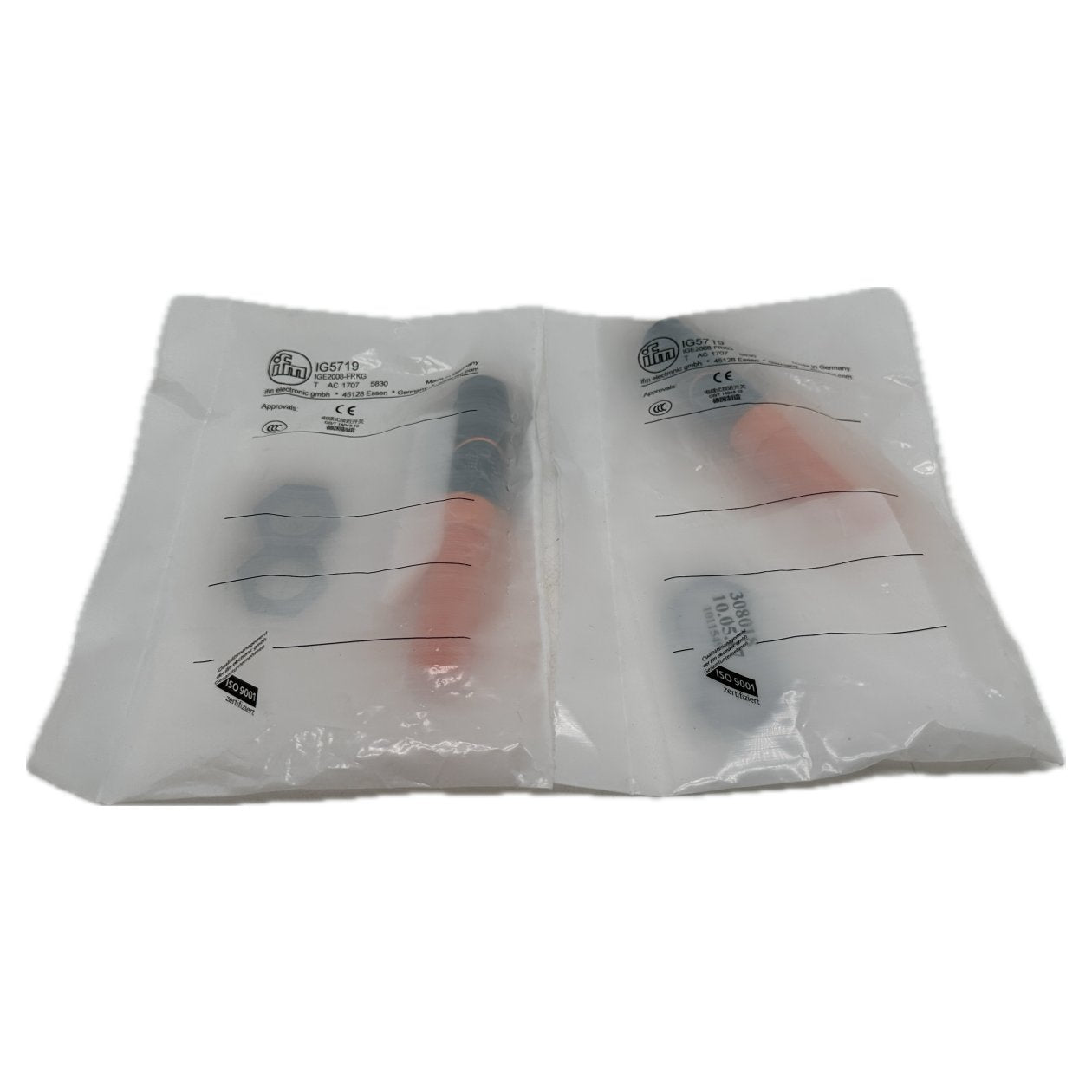 AJ1164 Posten 2 Stück Inductive Sensor IFM IG5719 IGE2008-FRKG Verpackung fehlt