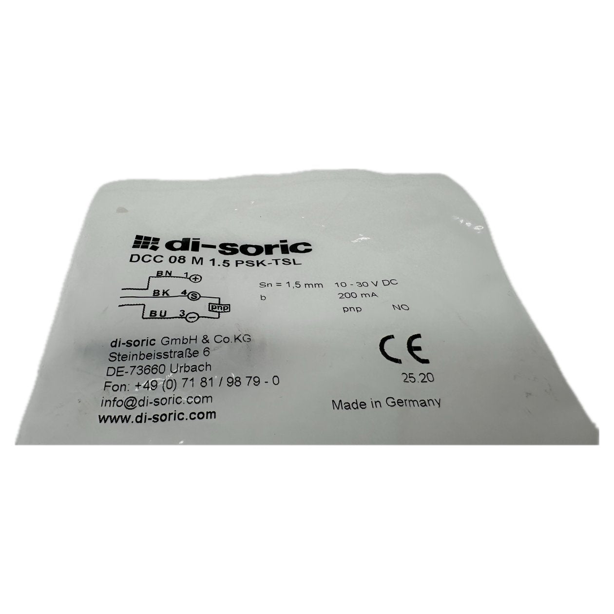 AJ1173 Posten 3 Stück Inductive Sensor di-soric DCC 08 M 1.5 PSK-TSL_3