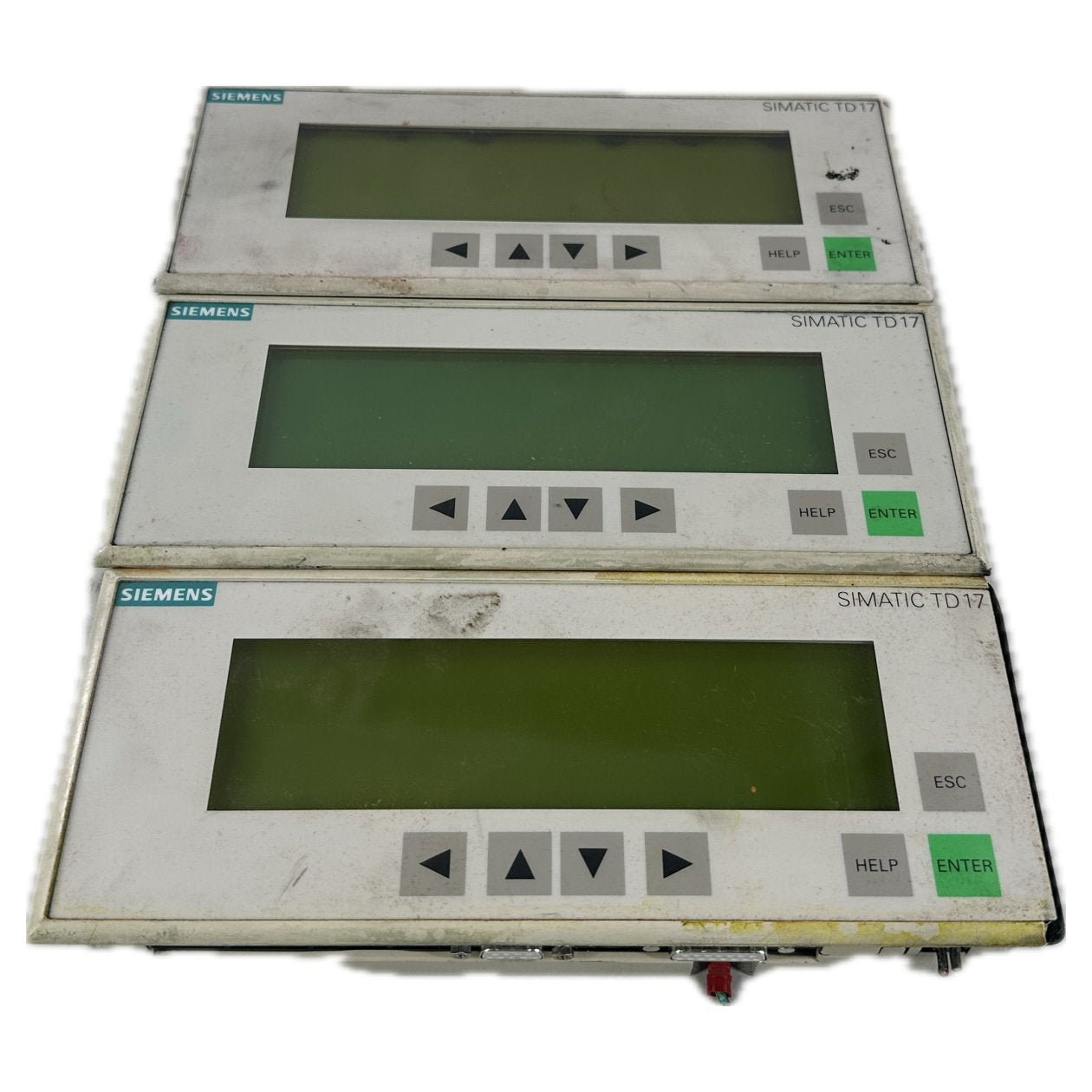 AJ1205 Posten 3 Stück Bedienpanel Siemens 6AV3 017-1NE30-0AX0 Gehäuse beschädigt