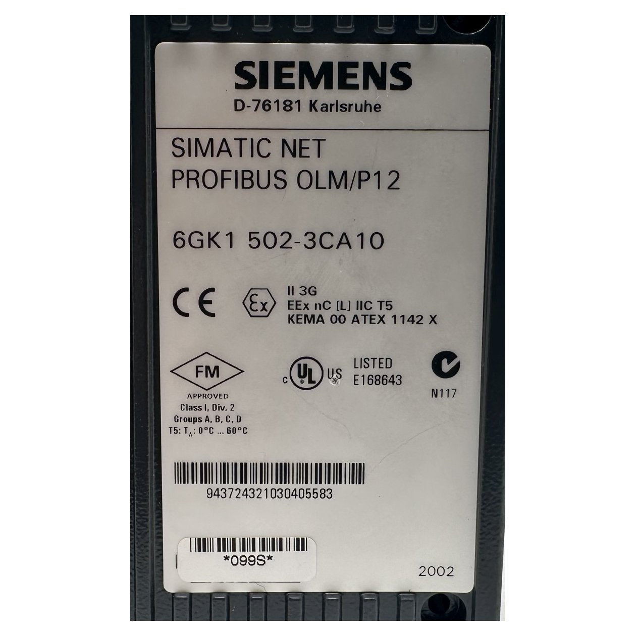 AJ203 Simatic Net Profibus OLM/P12 Siemens 6GK1502-3CA10 6GK 1502-3CA10_3