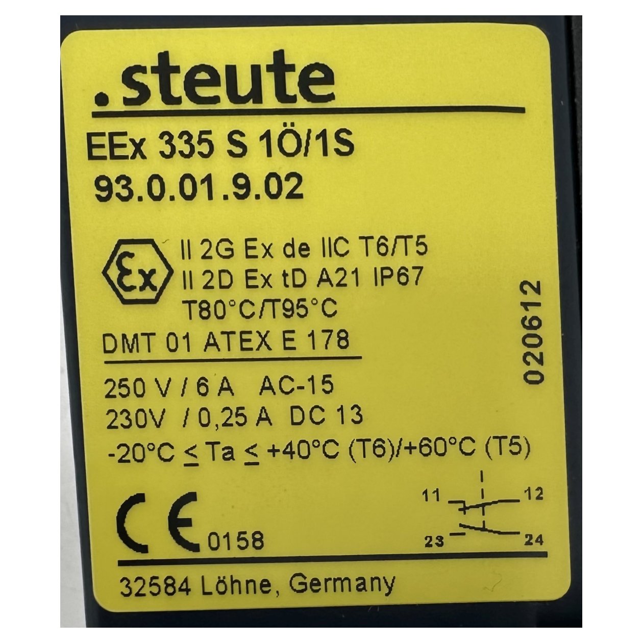 AJ219 Themp-Schalter Minimax STS-EX Kurzes Ventil_5