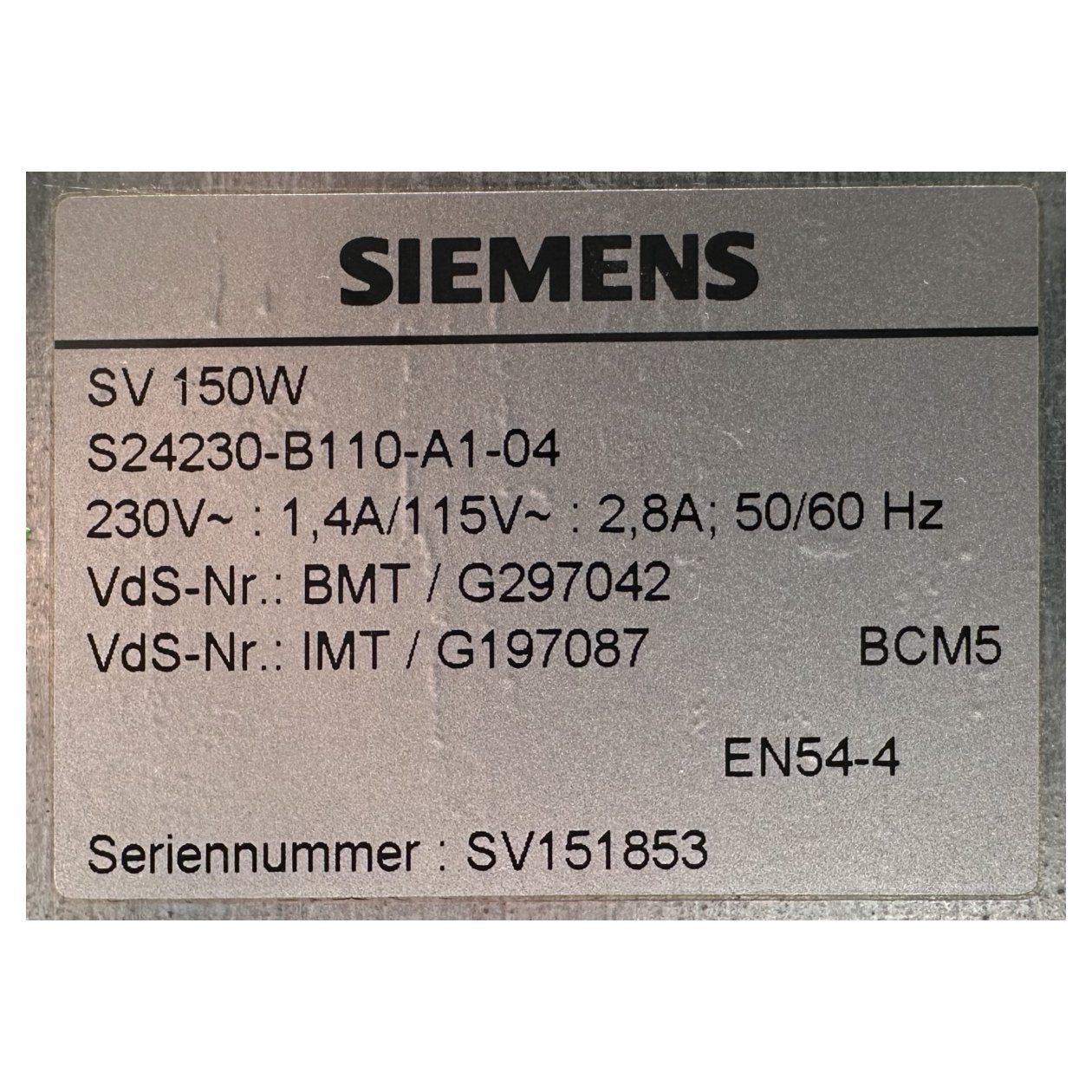 AJ241 Power Supply Siemens S24230-B110-A1-04 SV 150W_4