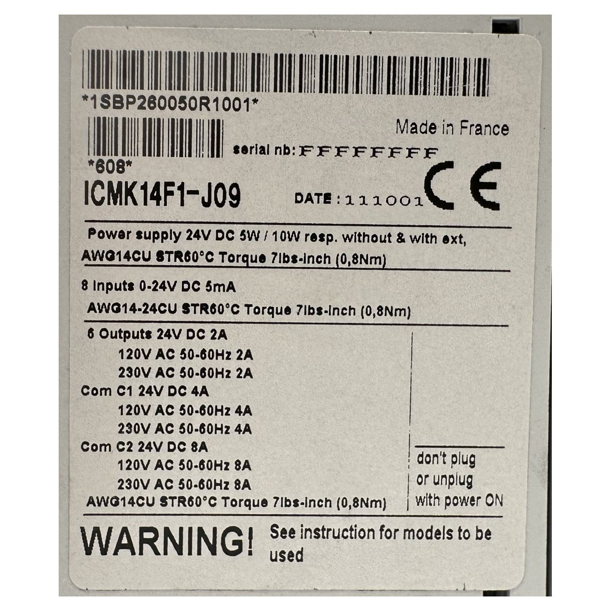 AJ247 Advant Controller ABB ICMK14F1-J09 1SBP260050R1001_3