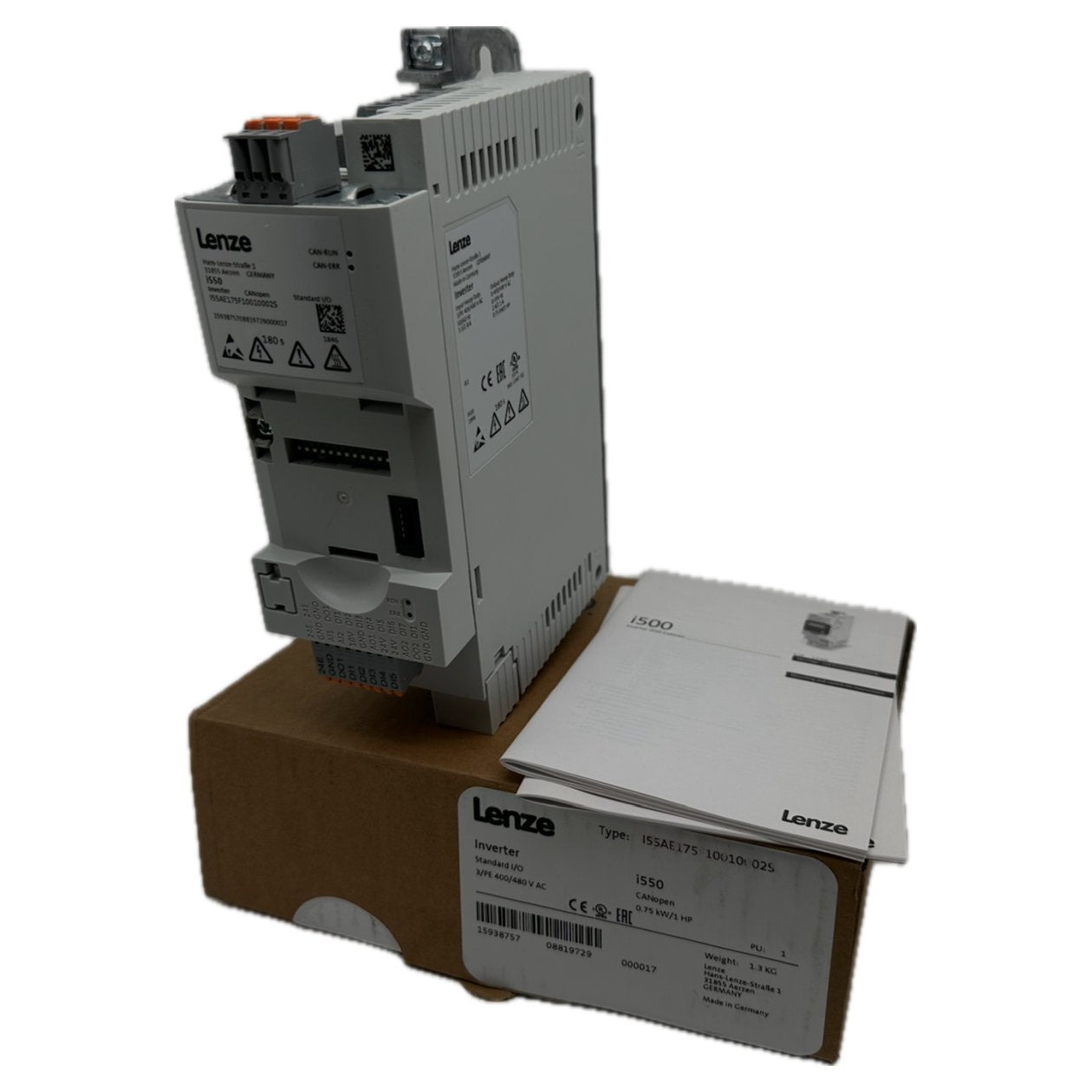 AJ257 Inverter Lenze i550 I55AE175F10010002S Geöffnet OVP