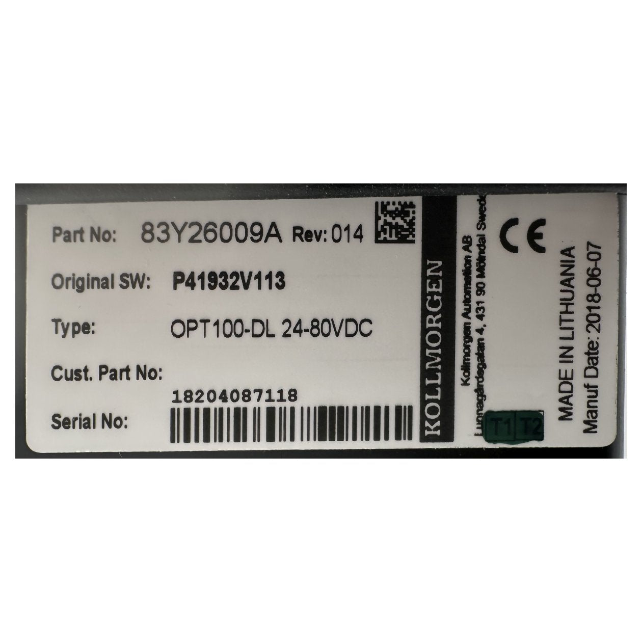 AJ297 Bedienpanel Kollmorgen 83Y26009A P41932V113 OPT100-DL Geöffnet_4