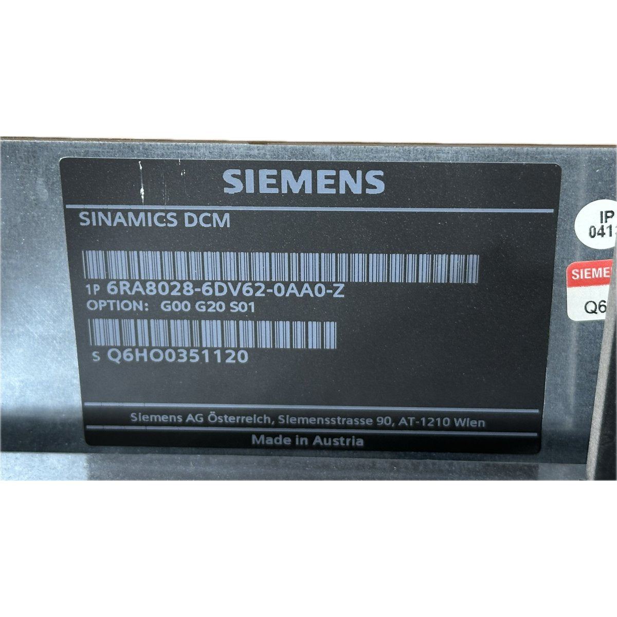 Siemens 6RA8028-6DV62-0AA0-4