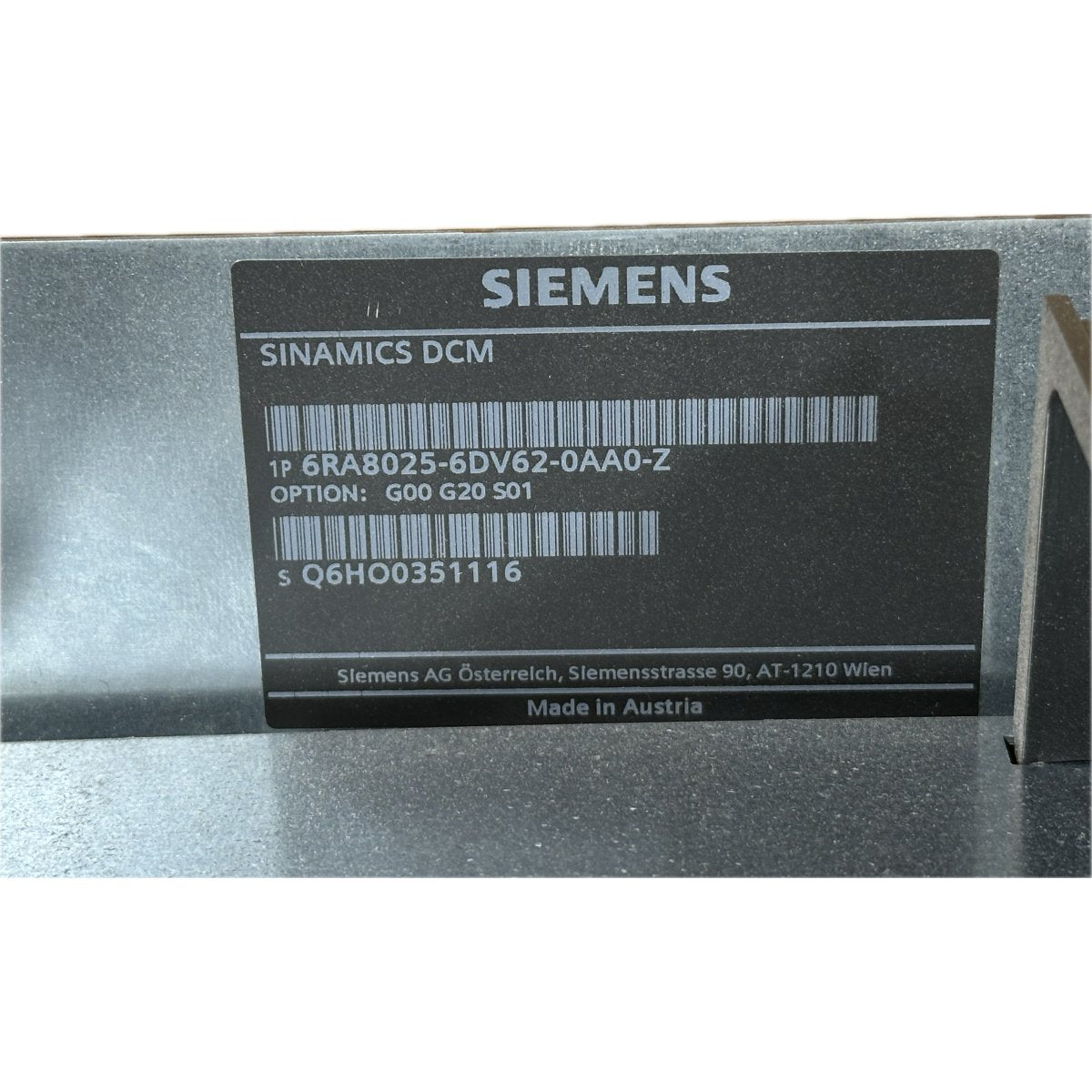 Siemens 6RA8025-6DV62-0AA0-4