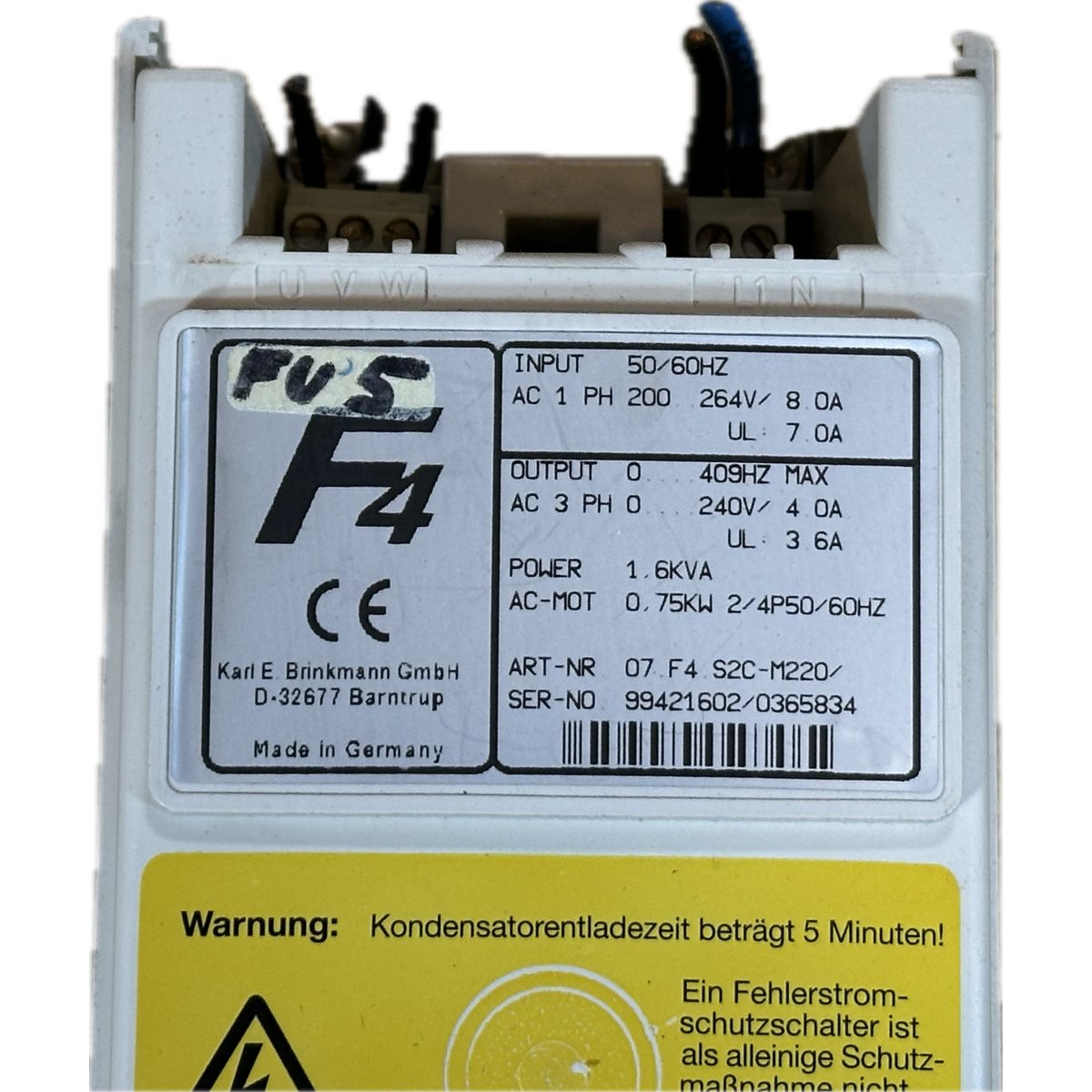 KEB 07.F4.S2C-M220-4